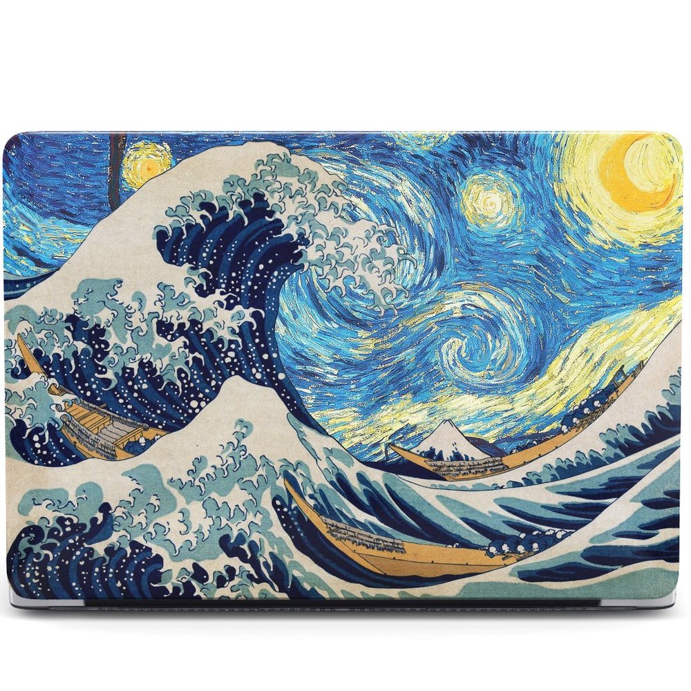 The Great Wave off Kanagawa Art case for apple MacBook All Generations Air Pro